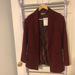 ASOS burgundy blazer